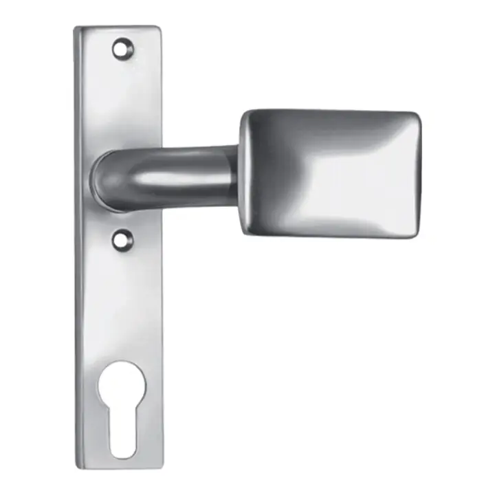 Vente Directe Bouton de porte AMF plaque courte 486ZD fixe/rotative Alu.F1/naturef.4-KT.8mm