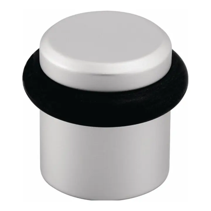 Authentique Hermeta Floor Door Buffer 4735 D.41mm H.36mm LM.silverf.elox.dowel assembly