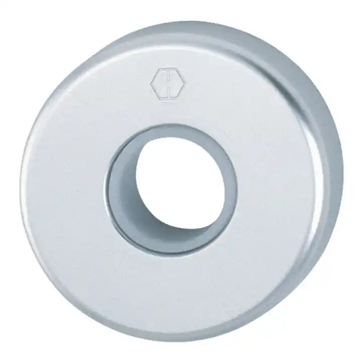 HOPPE Rosace à bouton ZT 42KV, Ø52mm, vissée cachée, anodisée couleur naturelle Populaire