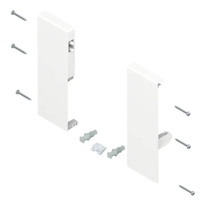 Blum TANDEMBOX support frontal, hauteur C, pour tiroir à l&rsquo;anglaise avec tringle simple, gauche/droite, pour TANDEMBOX antaro, blanc soie Pas Cher