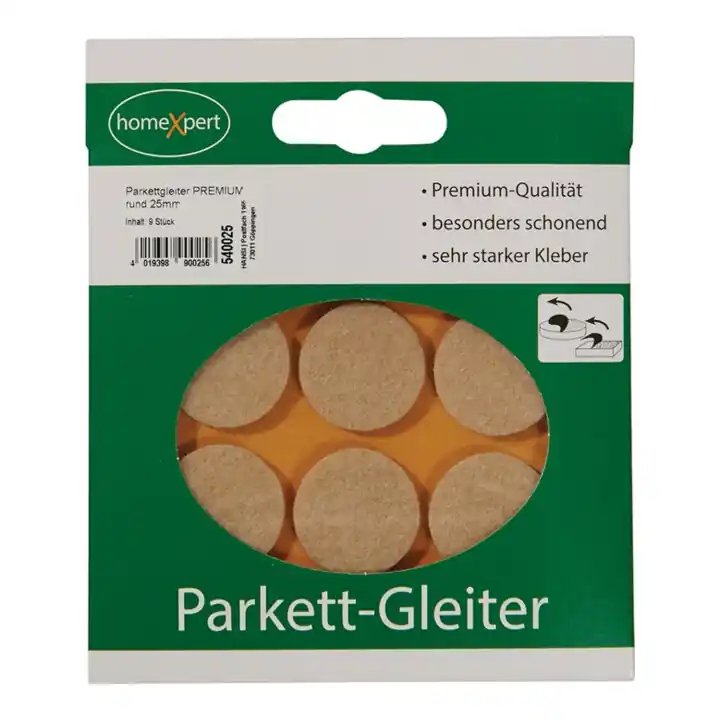 Parquet planeur Premium 25mm feutre naturel rd.selbstkl. Affaire À Saisir