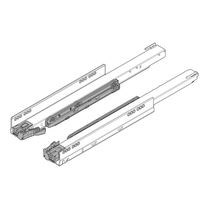 Blum Glissière de corps de meuble LEGRABOX pour TIP-ON BLUMOTION Sortie totale 40 kg Longueur nominale 300 mm gauche/droite Authentique