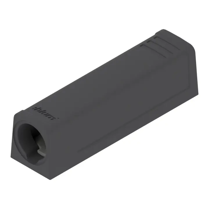 Vente Directe Blum Plaque d&rsquo;adaptation TIP-ON pour portes droites (20/17 mm) Terraschwarz