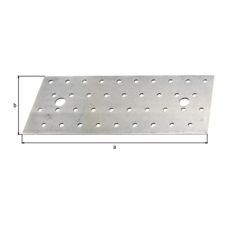 Acheter En Ligne GAH Alberts Plaques perforées avec CE ? Oui 200 mm x 80 mm x 2 mm Acier galvanisé