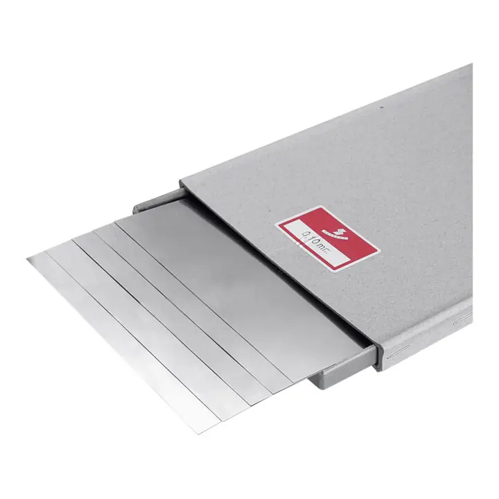 Prix Promo Hasberg Jeu de feuilles calibrées, 5 pc. 150×500 mm, inoxydable, Epaisseur: 0,15 mm