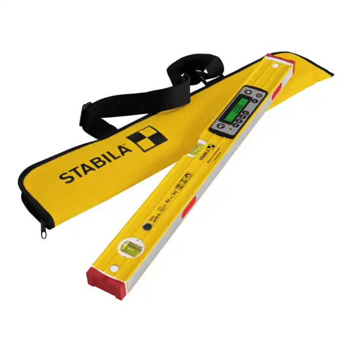 Fait Main STABILA Niveau numérique TECH 196M DL, 61 cm, étanche IP 67, 2 écrans, sans calibration, modes °, %, mm/m, in/ft, système magnétique, sac
