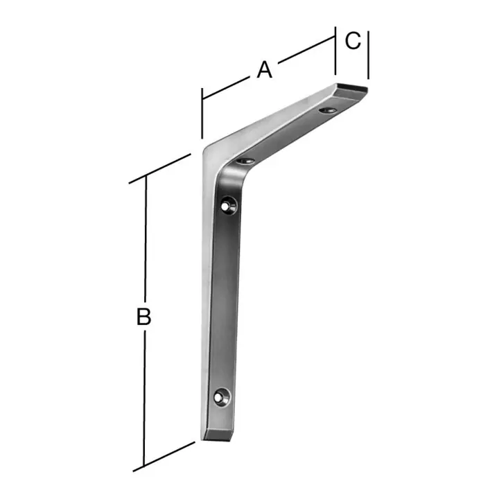 Quantité Limitée VORMANN Console de support L300xP200mm en aluminium moulé sous pression, blanc revêtu plastique