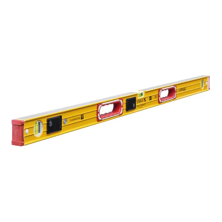 Niveau à bulle STABILA Type 196-2 LED, 122 cm, avec fioles éclairées Commander Vite