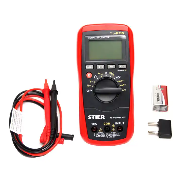 Bon Plan Multimètre numérique STIER 4 V – 600 V AC / 0,400 mV – 600 V DC CAT IV 600 V