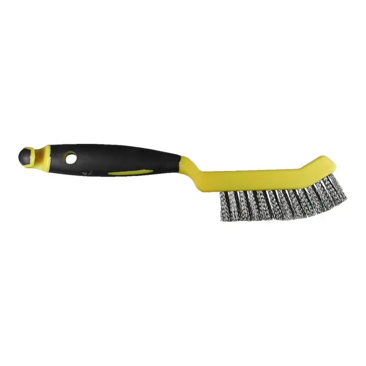 Brosse à étrier de frein Osborn 245/95, fil d'acier serti 0,35 T23 manche plastique jaune-noir / 2 rangées Bon Plan