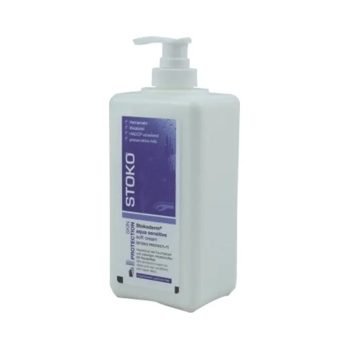 Nouveauté Stokoderm AQUA PURE Crème protectrice spéciale 500 ml flacon pompe