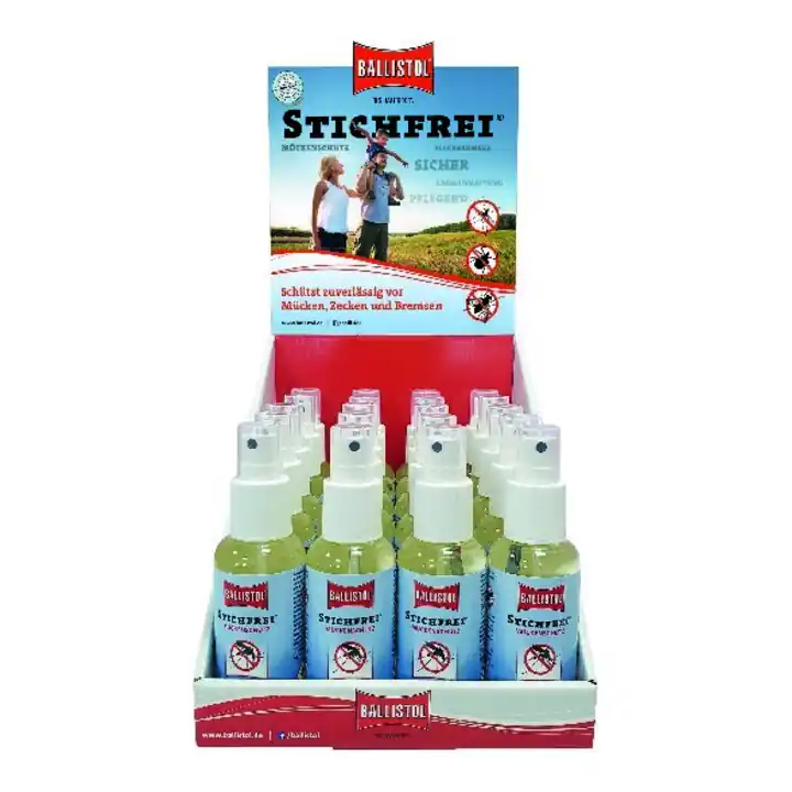 Exclusif BALLISTOL Stichfrei Spray Présentoir 20x100 ml Spray à pompe