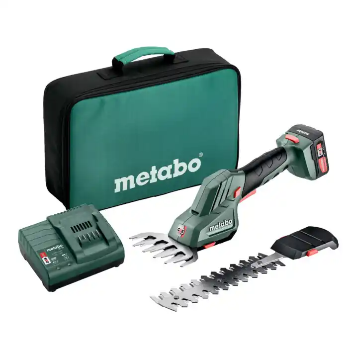 Cisailles à gazon/ sculpte-haies Metabo PowerMaxx SGS 12 Q12V 1x2Ah Li-Ion + SC 30 Bon Plan