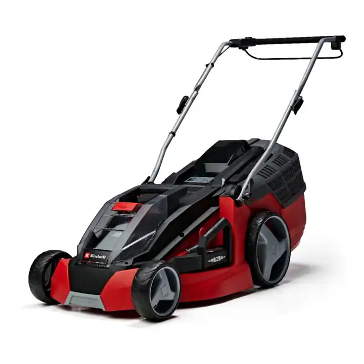 Authentique Einhell Tondeuse à gazon sans fil GE-CM 43 Li M Kit (2x4,0Ah)