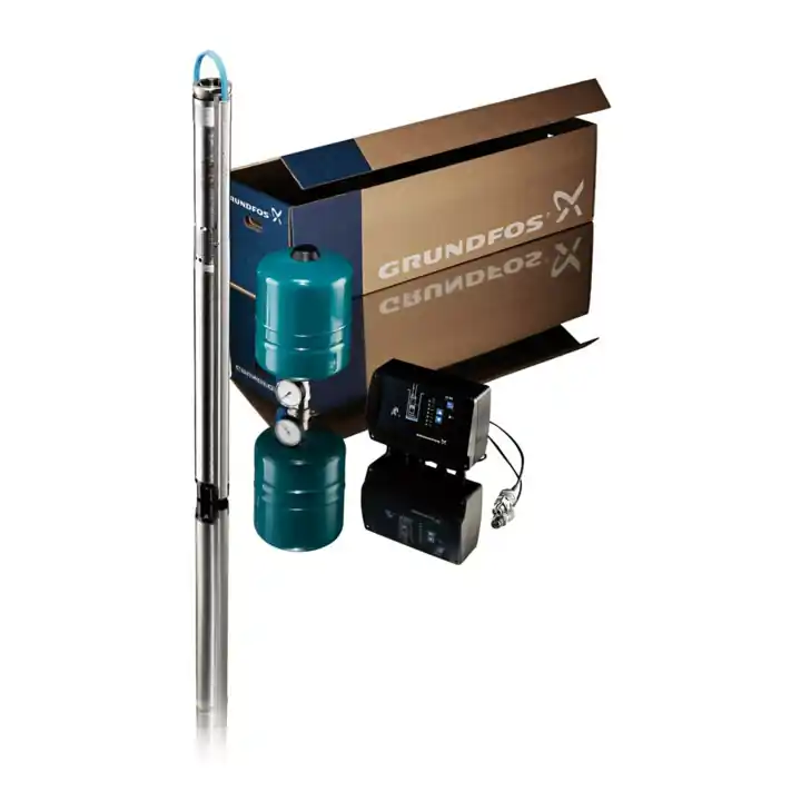 Grundfos Pompe submersible PACK SQE 5-70 m Câble submersible 40 m 3x 1,5 mm² plat Authentique