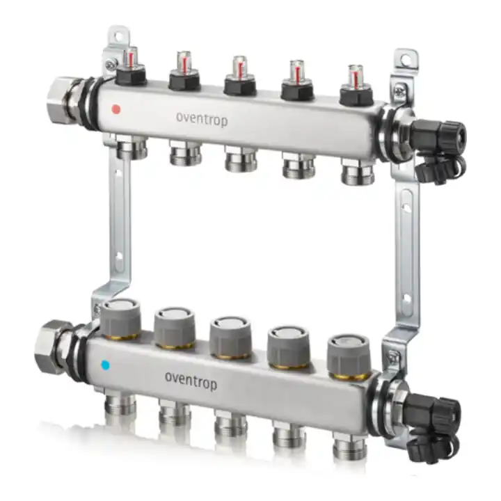 Petit Prix Oventrop Collecteur de chauffage Multidis SFQ 4 circuits, M 30x1,5, acier inoxydable