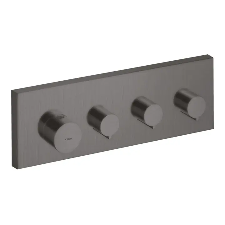 Populaire hansgrohe Kit de montage Axor Starck Thermostat encastré, angle, 3 sorties, bleu brossé