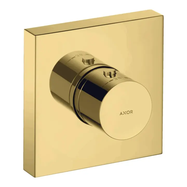 hansgrohe Kit de montage Axor Starck Thermostat encastré, angle, or poli Édition Limitée