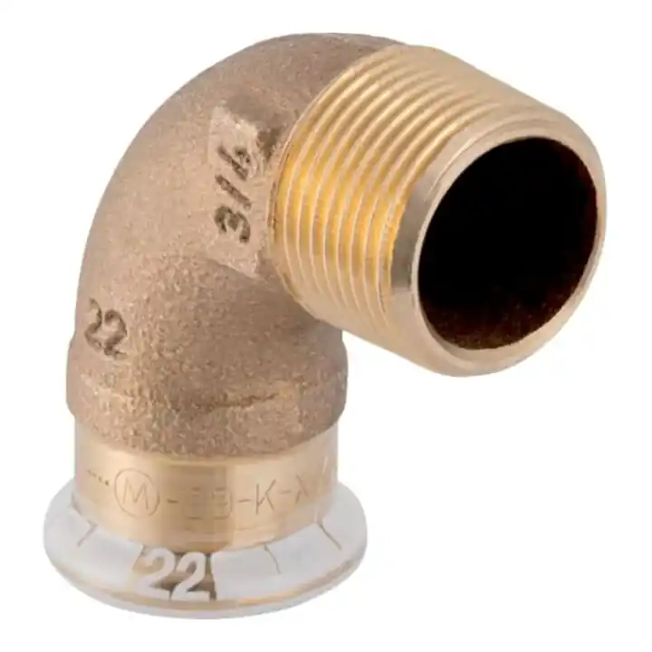 Livraison Mondiale Geberit coude de transition Mapress d 18mm x R 1/2, Cu, 90°, mâle, laiton rouge