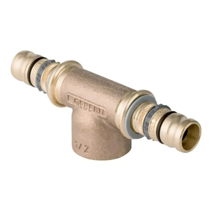 Retour Gratuit Geberit T-élément Mepla d 20xRp 1/2x20, avec filetage intérieur, bronze rouge