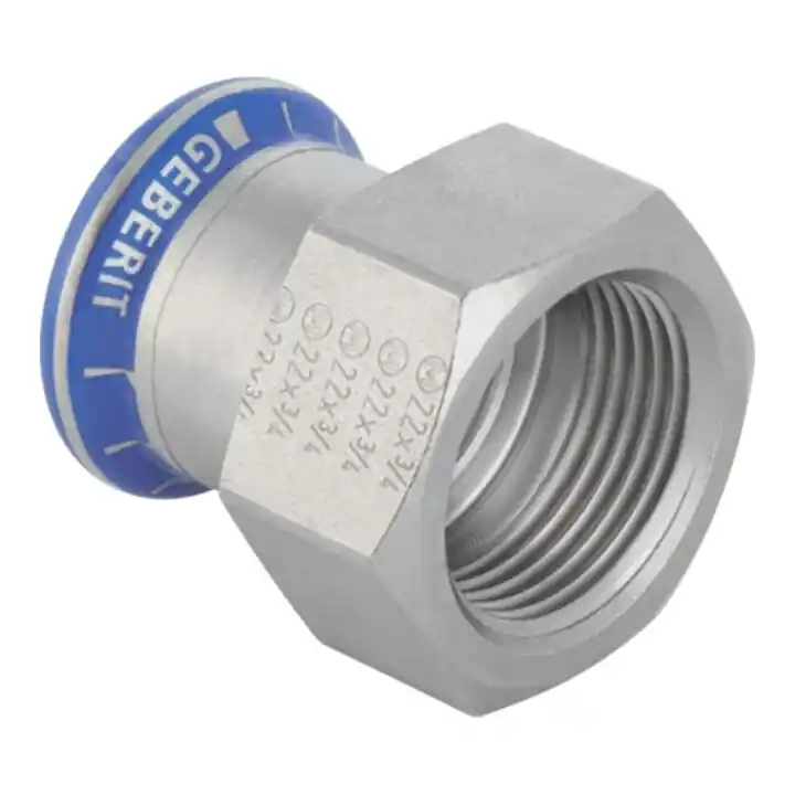 Geberit Manchon de transition Mapress d 15 mm x Rp 3/4, ES, labs-f, avec filetage intérieur Prix Bas
