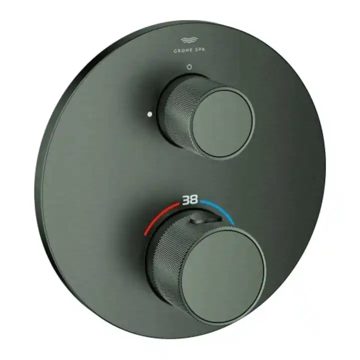 Grohe Atrio Private Collection Ensemble complet UP mitigeur thermostatique 2 voies, graphite mat Meilleur Prix