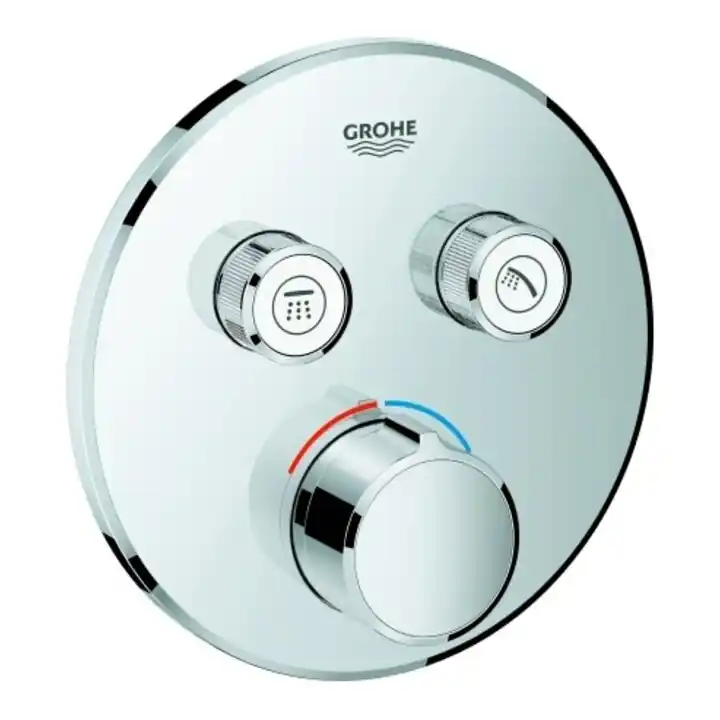 Grohe Kit de montage Smartcontrol vc, mitigeur digital, avec 2 vannes d'arrêt, rond Satisfait Ou Remboursé