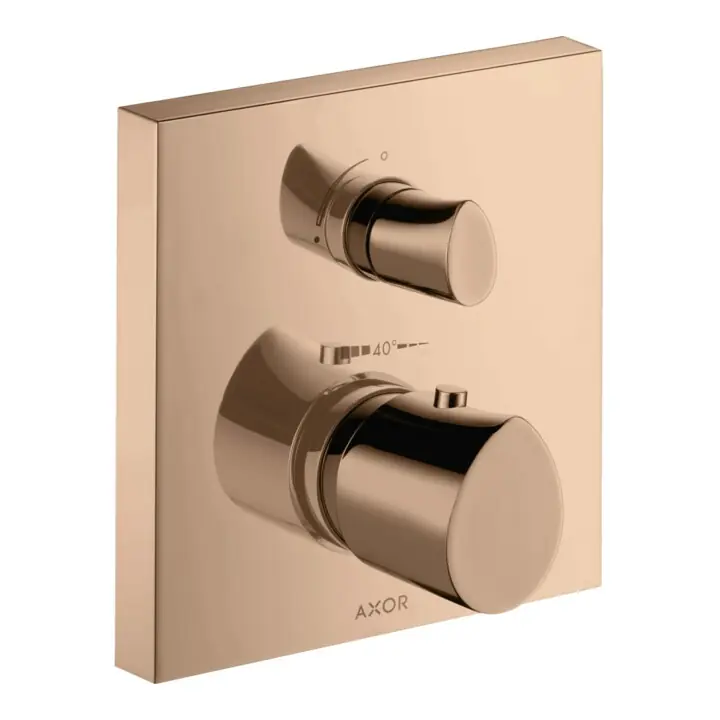hansgrohe Kit complet Axor Starck Organic encastré UP-THM, avec robinetterie, chrome poli or rose Prix Bas