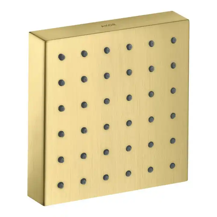 hansgrohe Axor Starck Kit de montage complet module de douche encastré, 120x120mm, laiton brossé Quantité Limitée