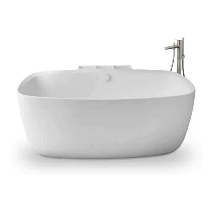 Pas Cher Duravit Kit de montage Wave Mitigeur monocommande baignoire sur pied, ES brossé