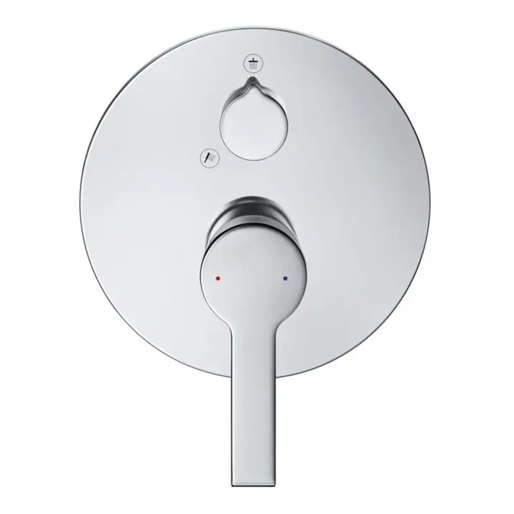 Duravit Kit de montage B.2 Mitigeur douche encastré, avec inverseur, rond, chrome Retour Gratuit