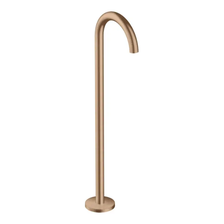 hansgrohe Axor Uno Set de montage complet Bec de baignoire au sol, chromé, A 226 mm, brossé or rouge Nouvelle Collection