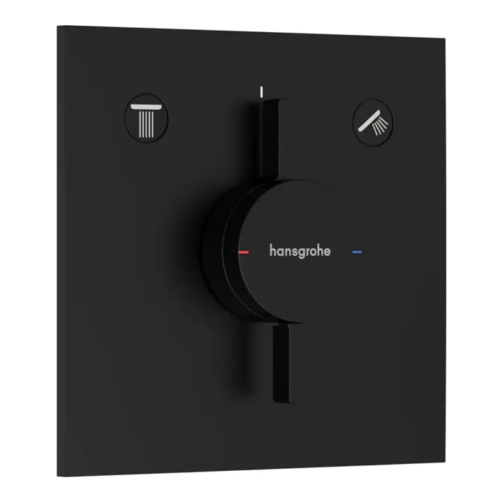 Prix Promo hansgrohe Mitigeur DuoTurn E encastré, pour 2 utilisateurs, noir mat