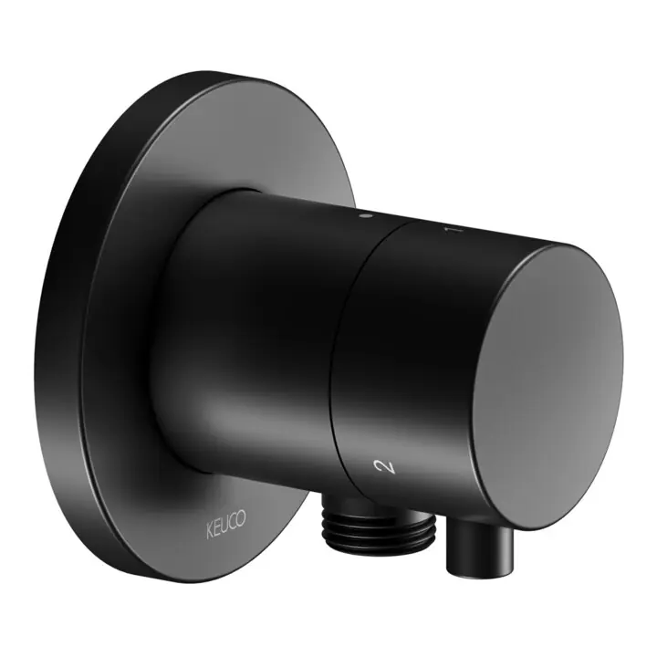Keuco Kit de montage IXMO Comfort UP-3-W conversion, rond, tuyau, noir mat Quantité Limitée