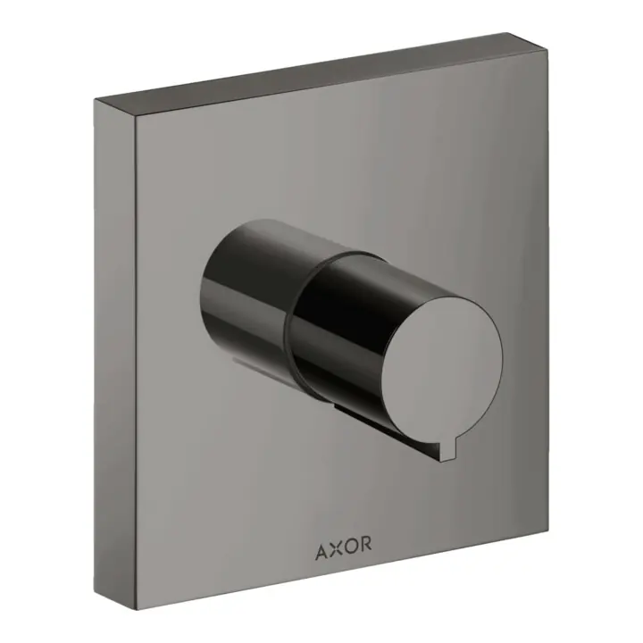 Nouvel Arrivage hansgrohe Axor Starck Kit de montage prêt à poser Vanne d'arrêt encastrée, ang., chrome noir poli