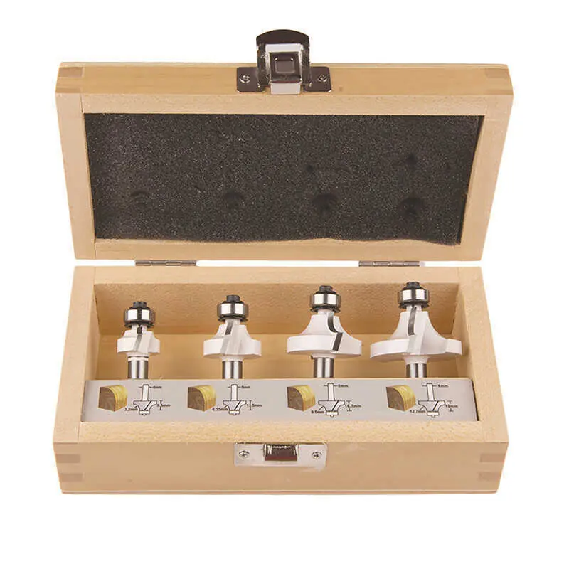 Coffret de 4 fraises à bois sur queue de 8 mm – MAKITA D-53534 Petit Prix