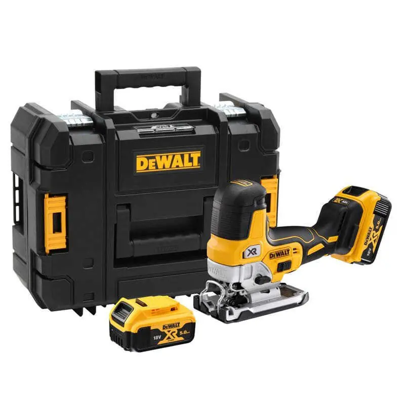 Scie sauteuse 18V XR (2x5,0 Ah) en coffret TSTAK - DEWALT DCS335P2 Livraison Mondiale