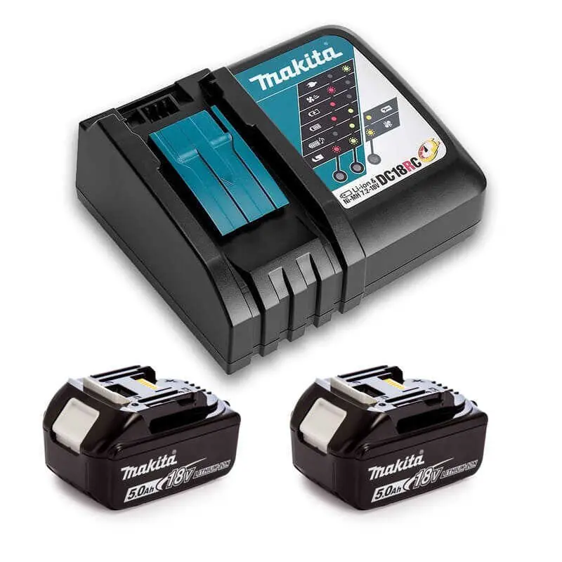 Promotion Saisonnière Pack Power (2x5,0 Ah) avec chargeur simple - MAKITA 197570-9