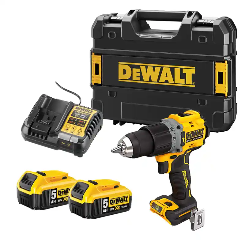 Perceuse à percussion 18V (2×5,0 Ah) en TSTAK – DEWALT DCD805P2T-QW Nouveauté