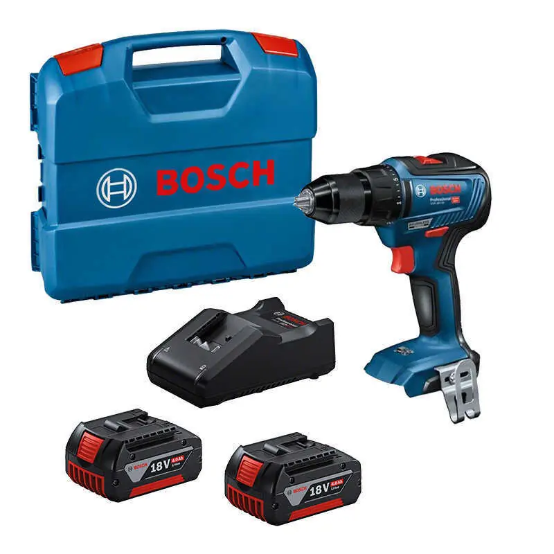 Perceuse à percussion 18v (2x4.0 Ah) en coffret Bosch 0615990L7C Prix Réduit