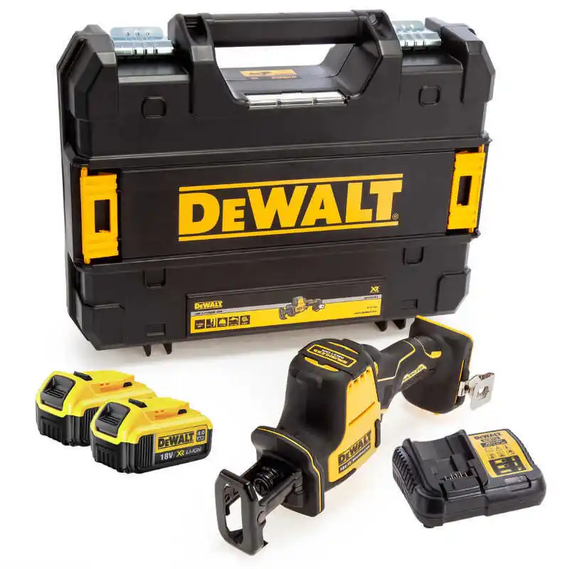 Scie Sabre compacte 18V XR (2×4,0 Ah) en TSTAK – DEWALT DCS369M2 Satisfait Ou Remboursé