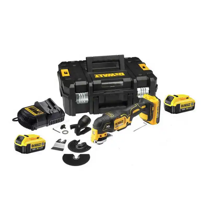 Outil multifonctions 18v (2×4,0 Ah) + accessoires en TSTAK Dewalt Dcs355m2 Promotion