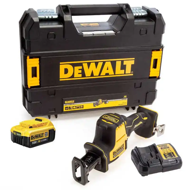 Livraison Express Scie sabre compacte 18V XR (1×4,0 Ah) en TSTAK – DEWALT DCS369M1