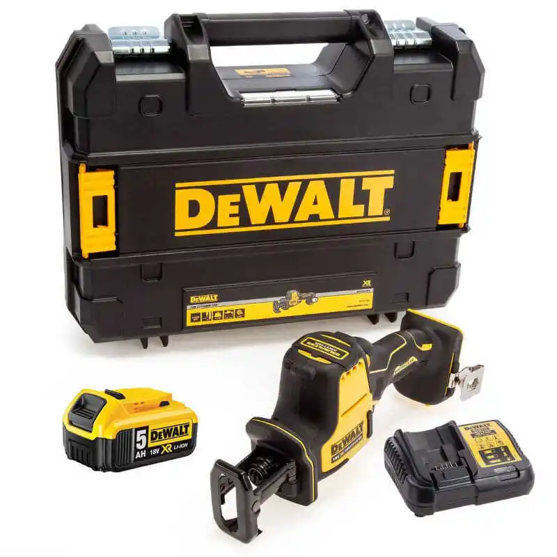 Livraison Express Scie sabre compacte 18V XR (1x5,0 Ah) en TSTAK - DEWALT DCS369P1