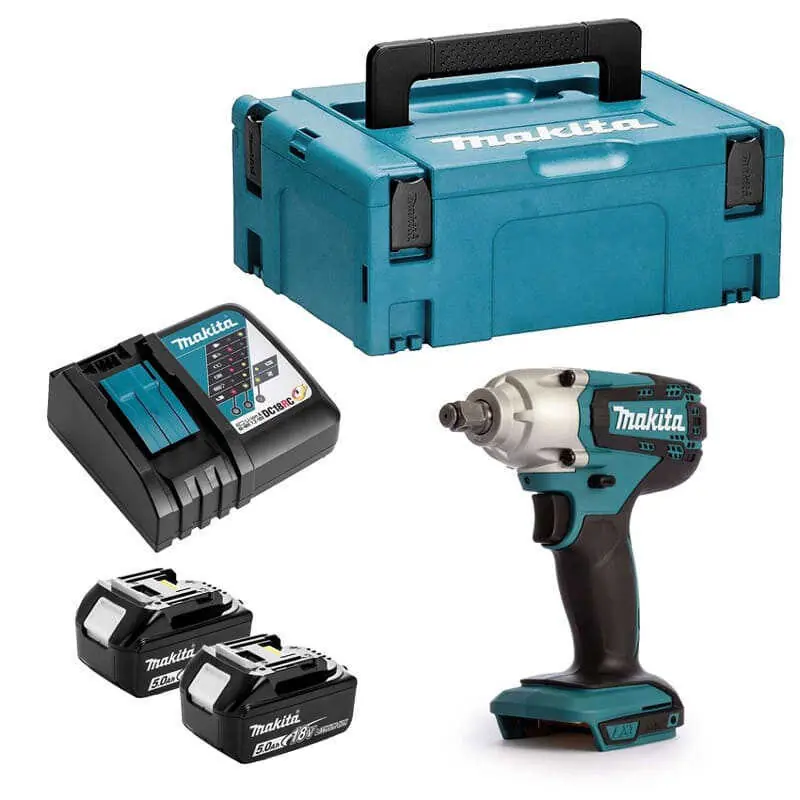 Satisfait Ou Remboursé Boulonneuse à chocs 18V 1/2" 190 Nm (2x5,0 Ah) en MAKPAC- MAKITA DTW190RTJ