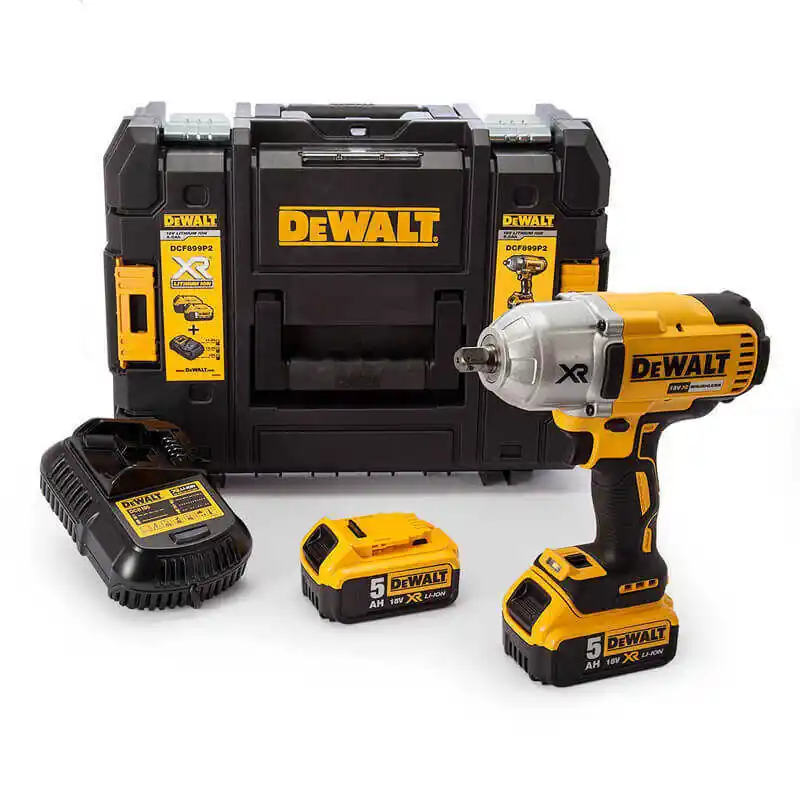 Gros Lot Boulonneuse à chocs 18v 950Nm (2x5.0Ah) en coffret Dewalt DCF899P2