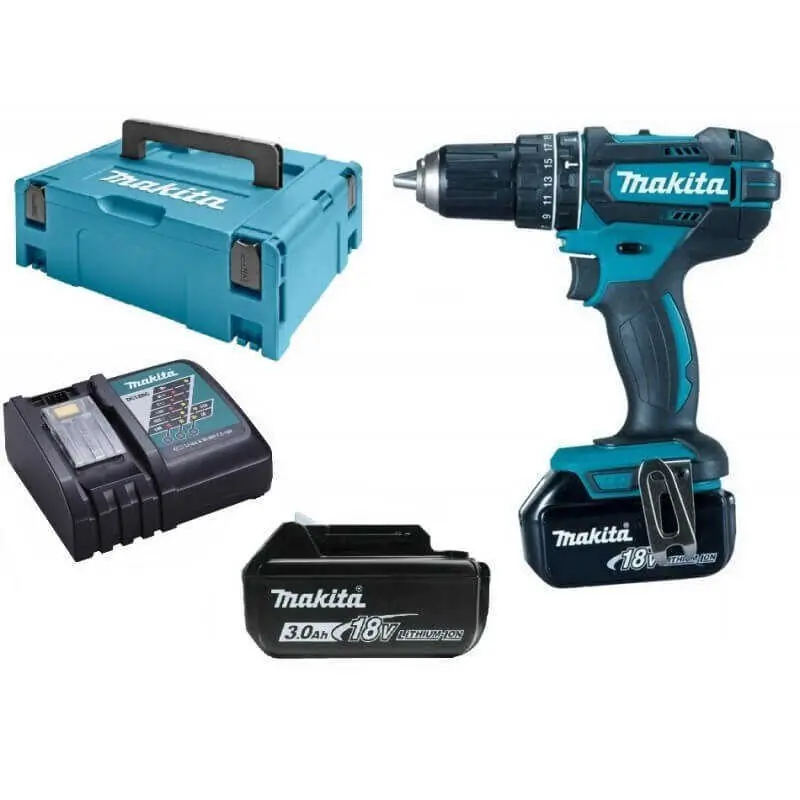 Usine Directe Perceuse à percussion 18V LXT (2x3,0 Ah) en MAKPAC - MAKITA DHP482RFJ