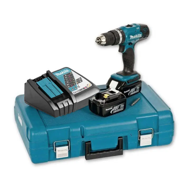 Perceuse à percussion 18V LXT (2x3.0 Ah) en coffret - MAKITA DHP453RFE Offre Exclusive