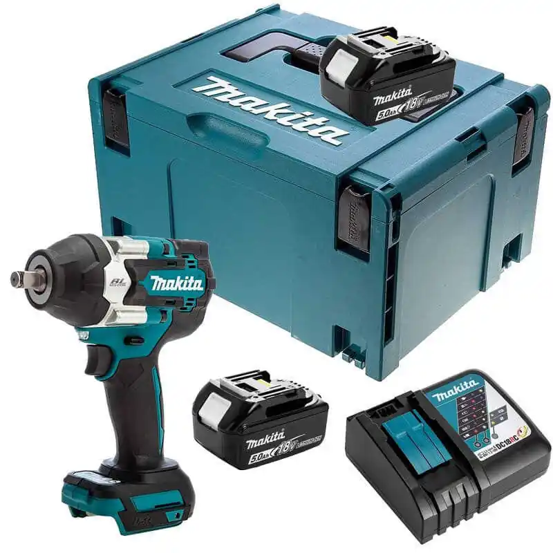 Boulonneuse à chocs 18V LXT 700 Nm 1/2" (2x5,0 Ah) en MAKPAC - MAKITA DTW700RTJ Commande En Gros