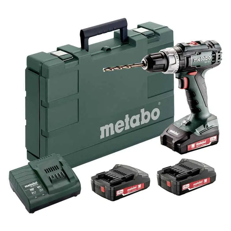 Original Perceuse visseuse 18v (3×2,0Ah) en malette METABO 602321540
